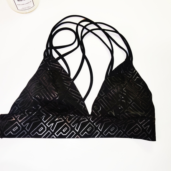 🤍New VS PINK Black Sports Bra - Picture 6 of 7
